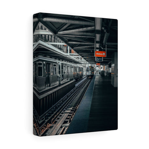 Chicago Orange Line Wall Canvas