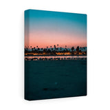 Santa Barbara Night View Premium Wall Canvas