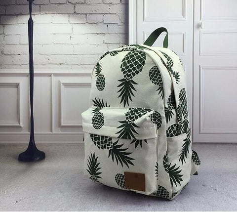 Pineapple Canvas Backpack