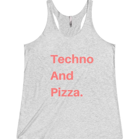 Techno And Pizza Women's Tank Top